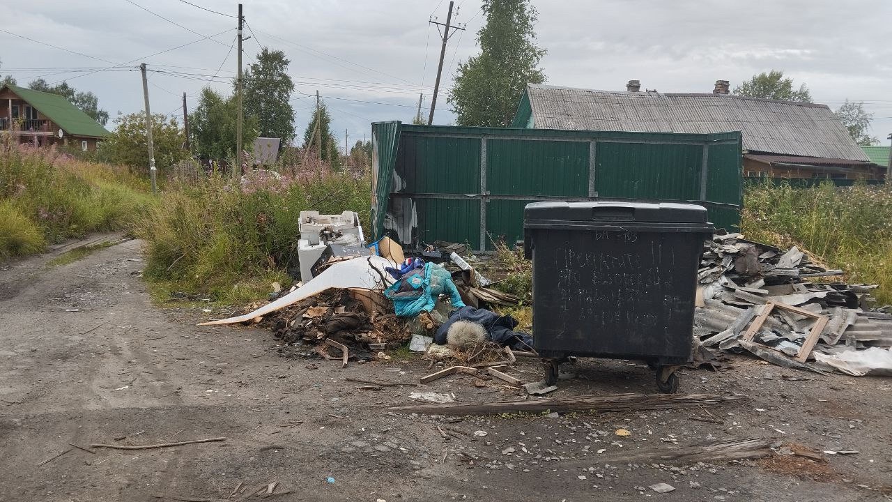 Администрация Беломорского округа призвала жителей соблюдать чистоту и не захламлять контейнерные площадки