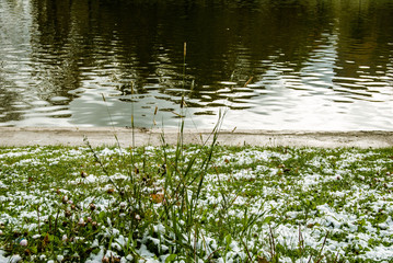 Предвестник осени: в районе Ладоги выпал небольшой снег