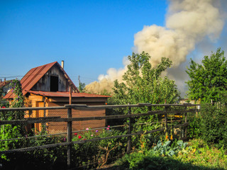 Дача полыхала в Кондопожском районе