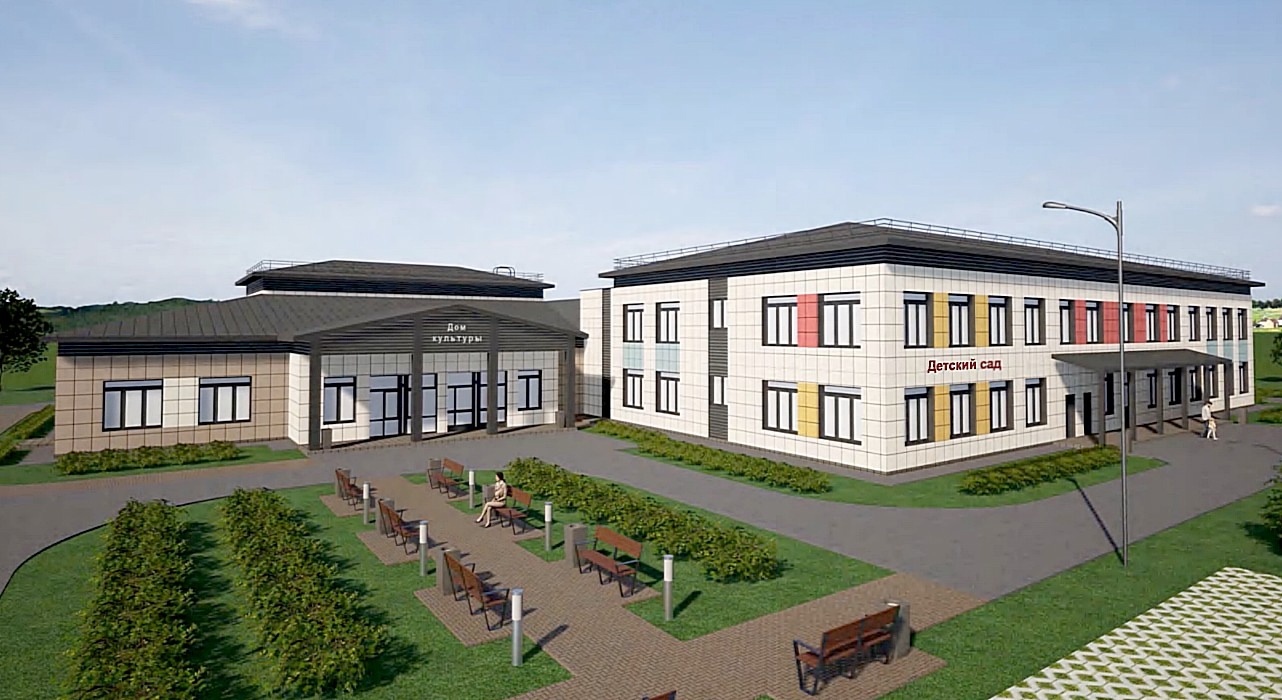 В Хийтоле возводят современный социально-культурный центр