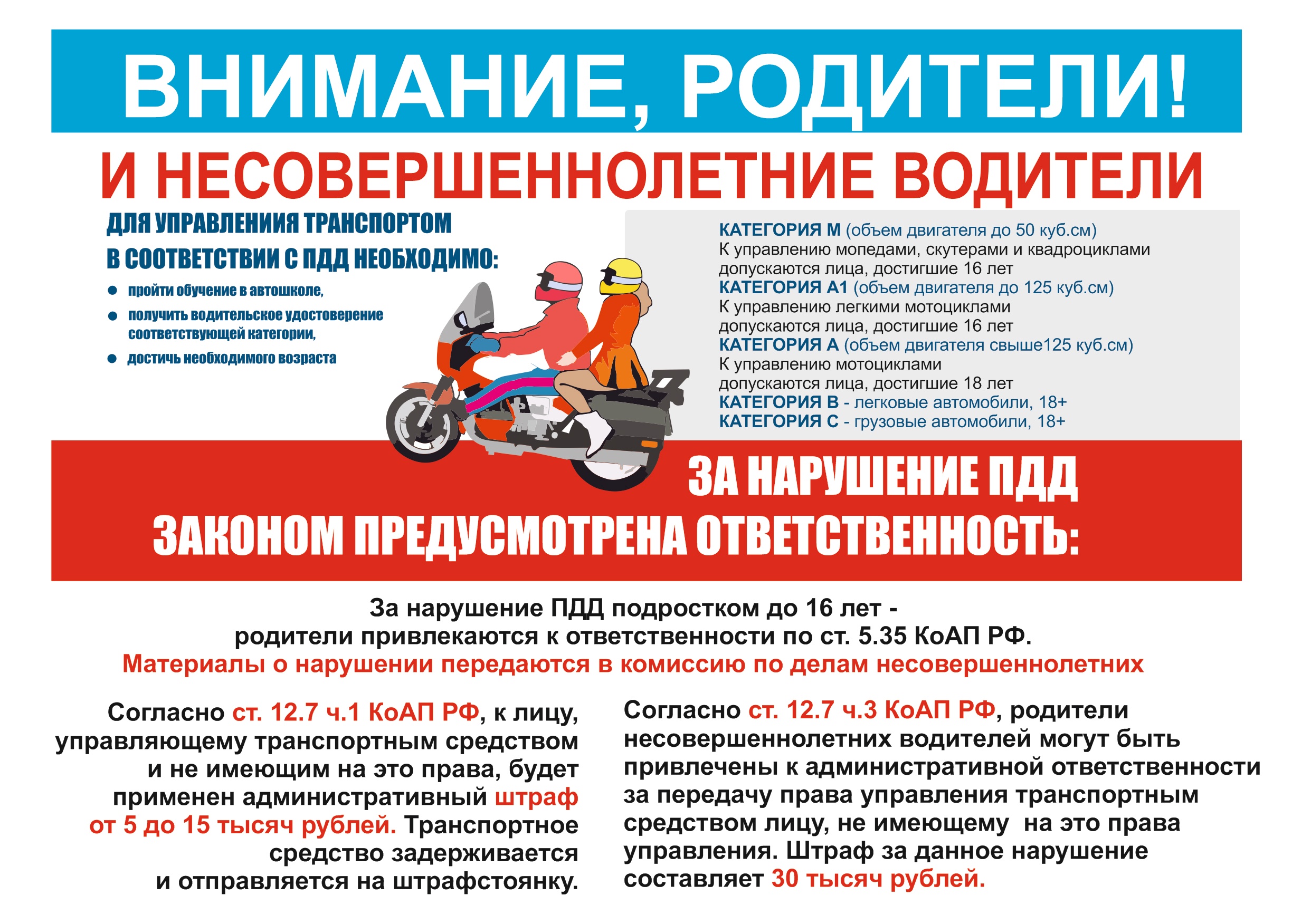 Семь несовершеннолетних  водителей пострадали в ДТП за полгода в Карелии