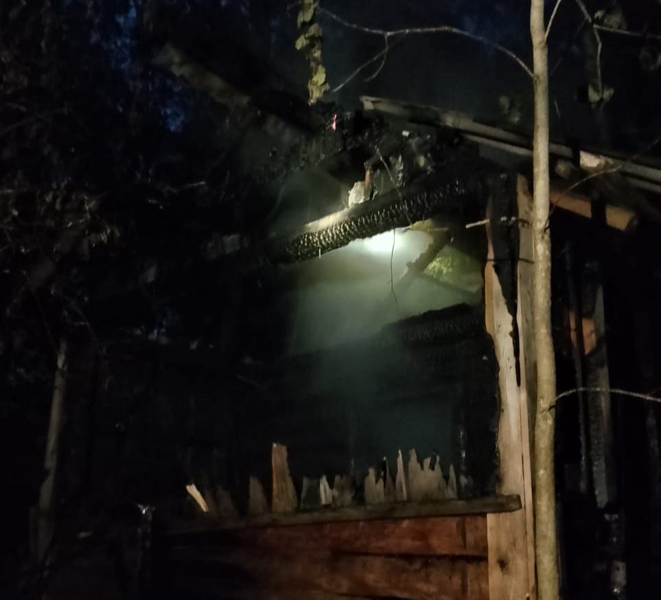 Пожар в бане чудом не привел к распространению огня на лес в Пряжинском районе