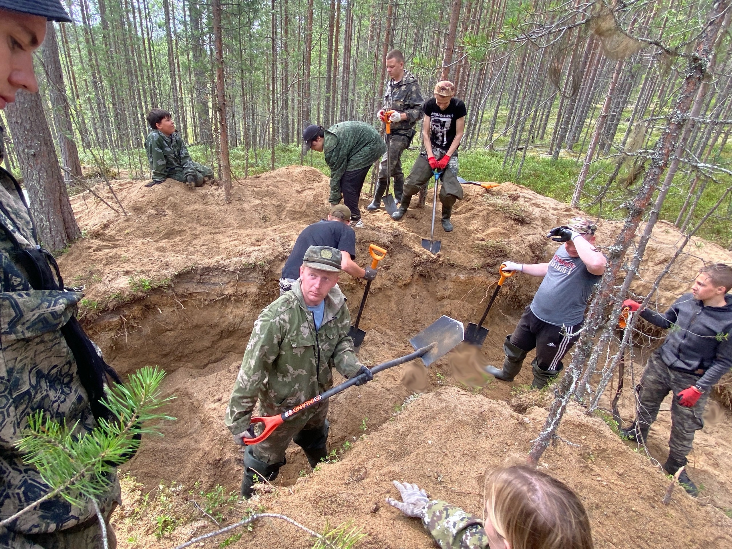 В Карелии поисковики нашли останки 41 красноармейца времен Великой Отечественной