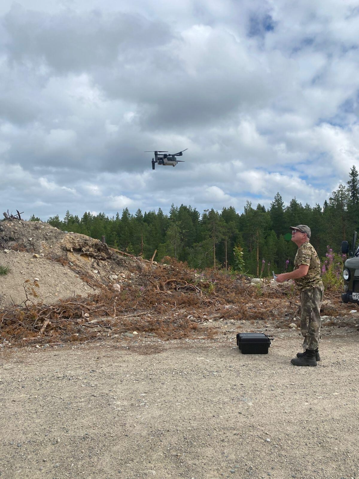 Беспилотники помогают в Карелии находить лесные пожары