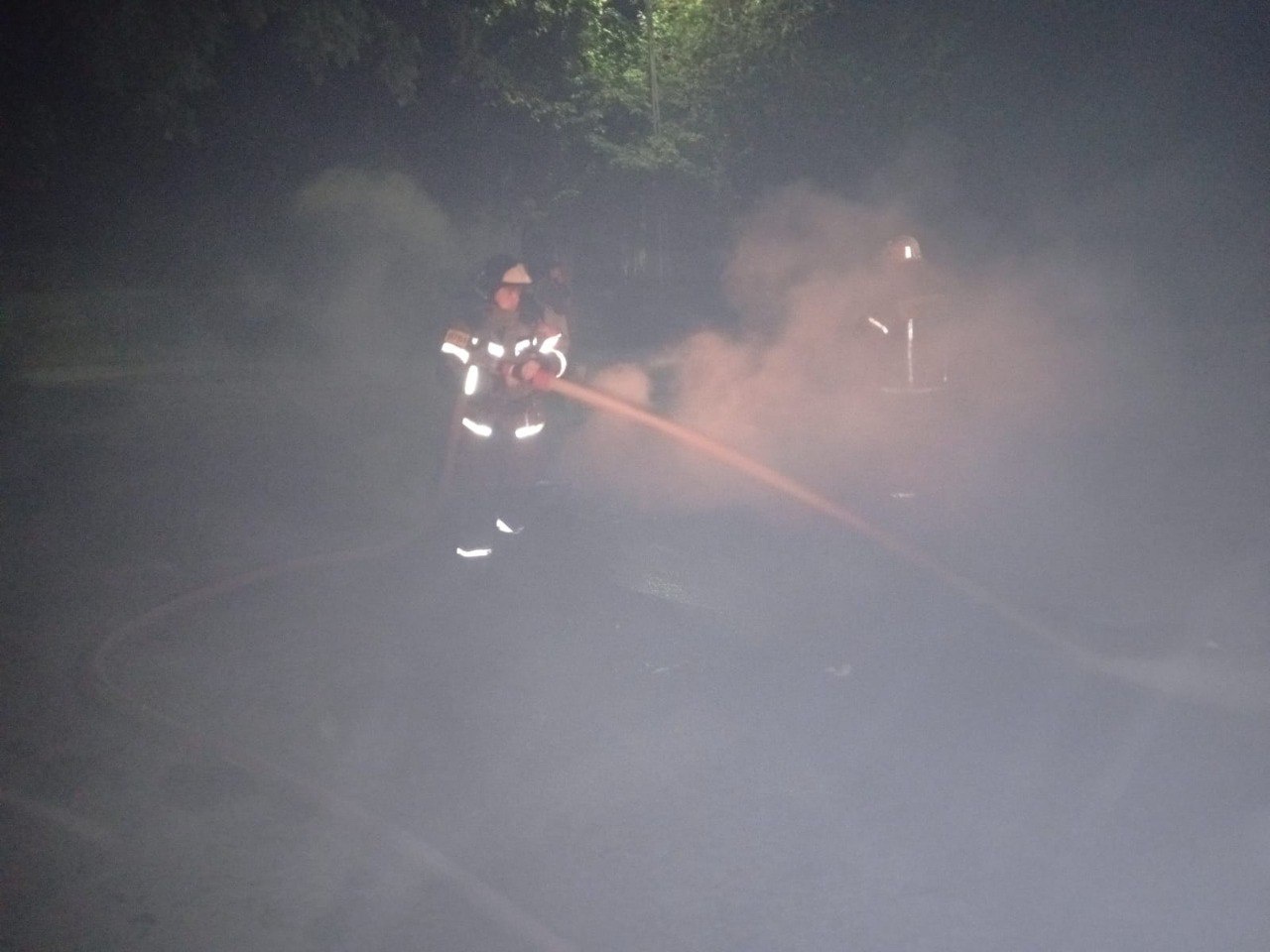 Ночью в Петрозаводске сгорел питбайк