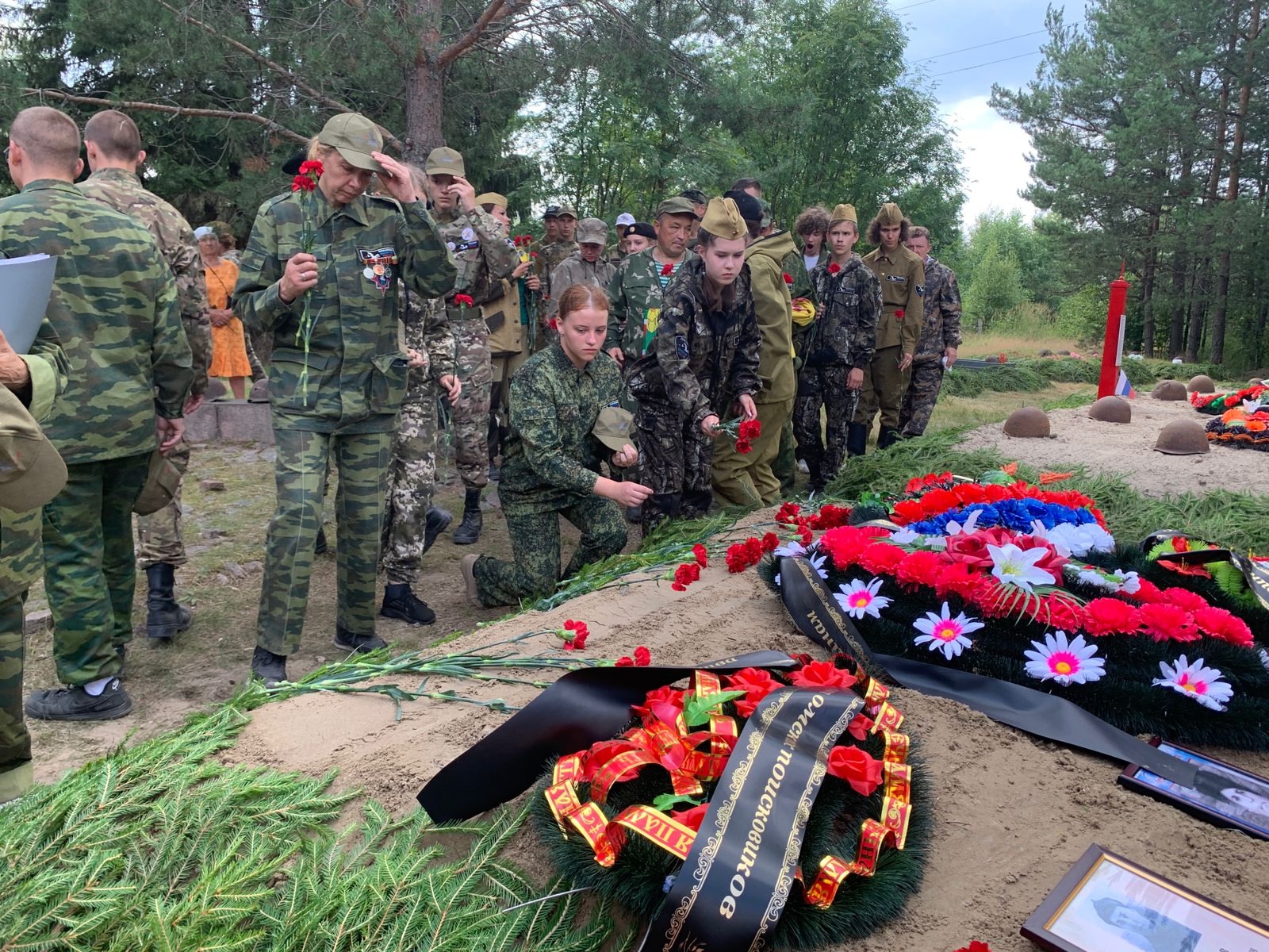 В Карелии захоронили останки 26 бойцов, погибших в Великой Отечественной войне