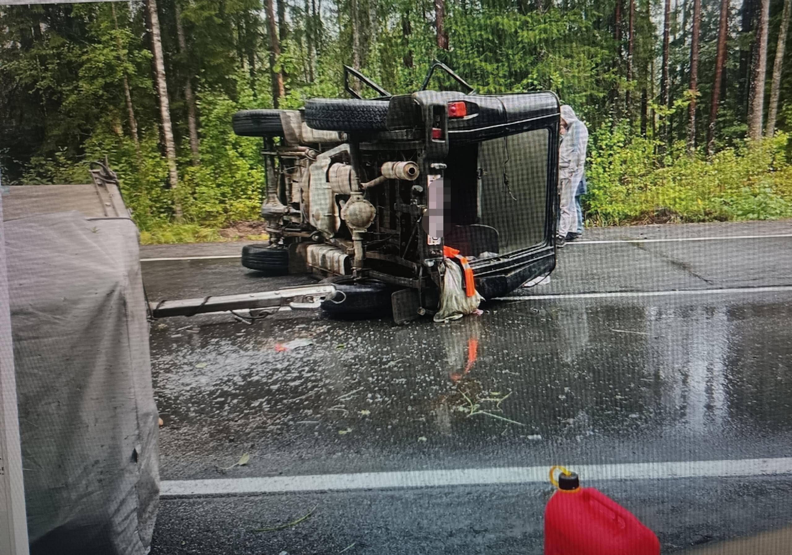 Появились подробности аварии с УАЗом Хантером в Суоярвском округе