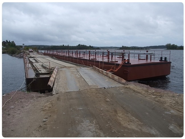 В Сортавале подняли вопрос о состоянии наплавного моста на остров Риеккалансаари
