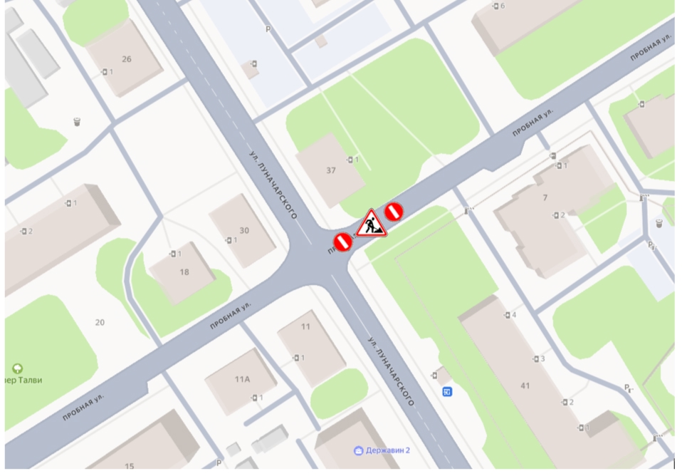 Ремонтные работы парализовали движение на двух улицах Петрозаводска