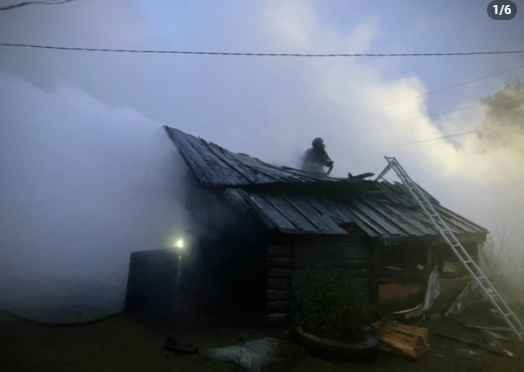 В Табойпороге горел дачный дом