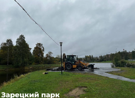 В Зарецком парке Петрозаводска начался новый этап благоустройства