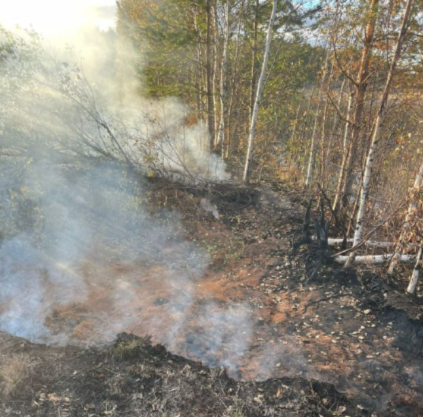 В Киндасово вновь вспыхнули подземные пожары