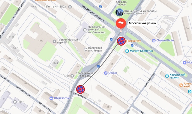 В расширенном центре Петрозаводска запретят остановку транспорта