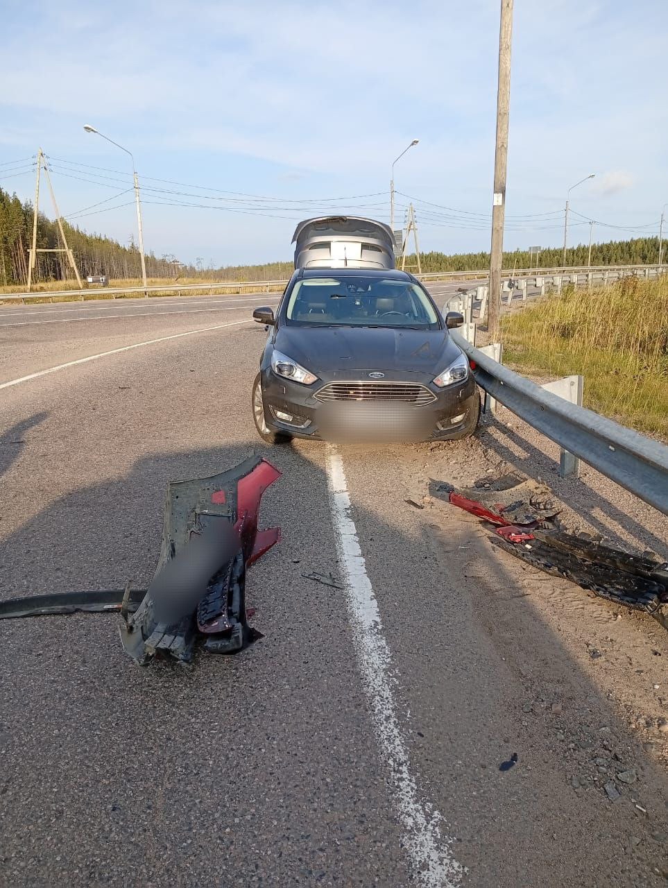 Малыш пострадал в столкновении авто на трассе в Карелии