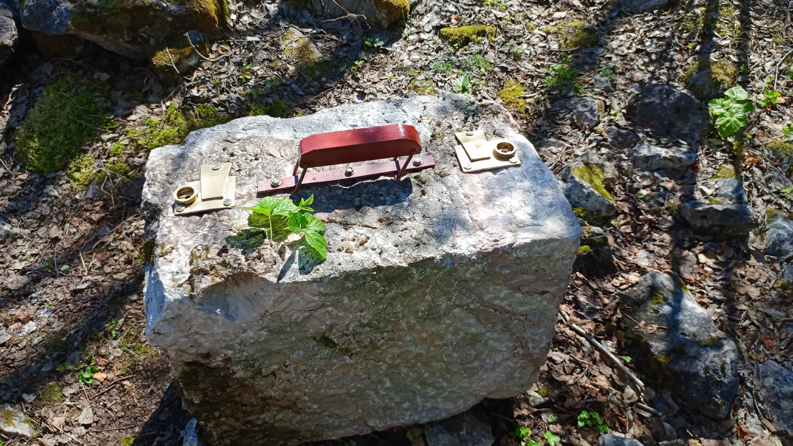 «Чемодан впечатлений» из тивдийского мрамора оставили туристам в парке Карелии