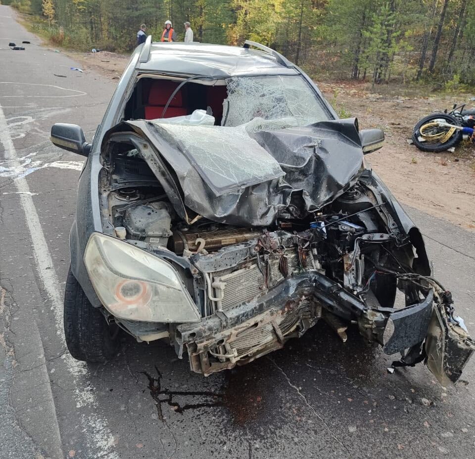 Полиция выяснила, по чьей вине погиб мотоциклист в Лоухском районе