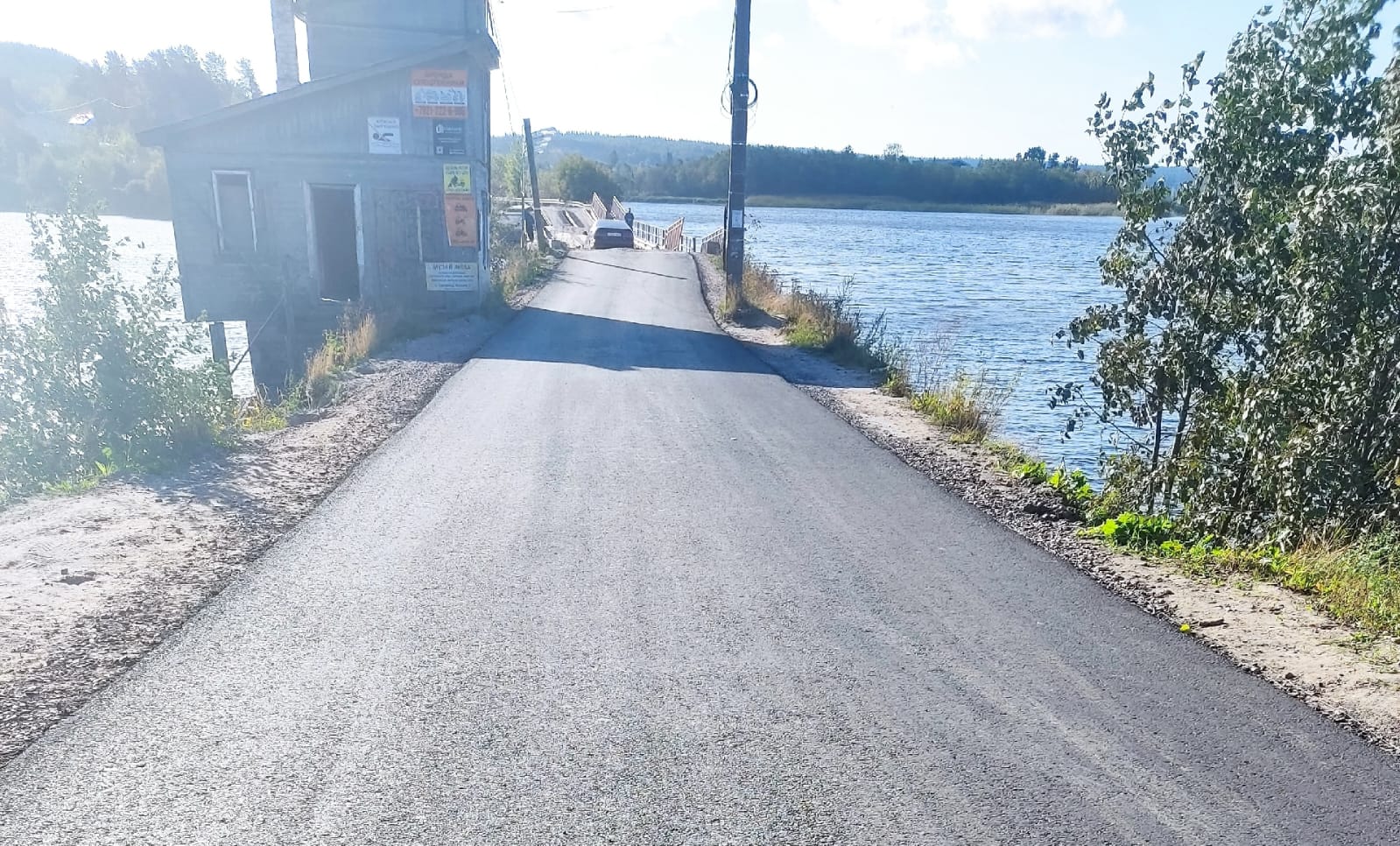 Жители острова Риеккалансаари поблагодарили за асфальтирование дороги до моста