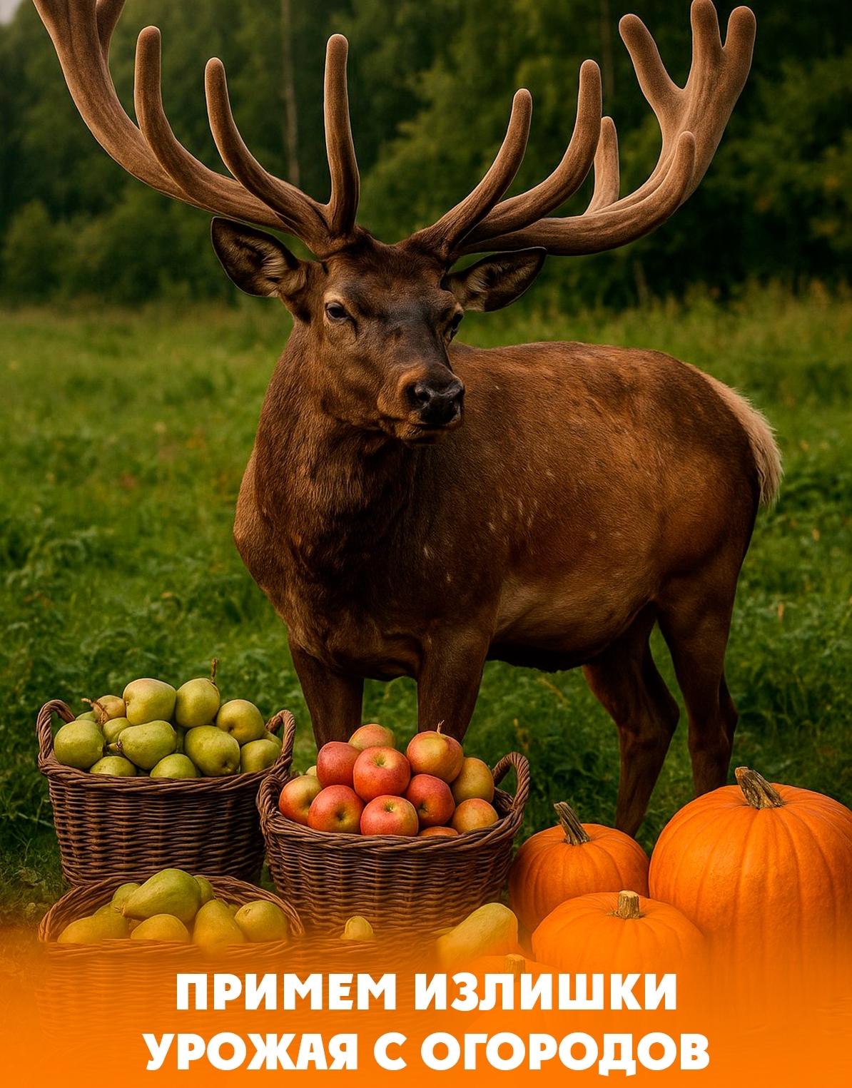 Карельский зоопарк попросил жителей республики поделиться излишками урожая с животными
