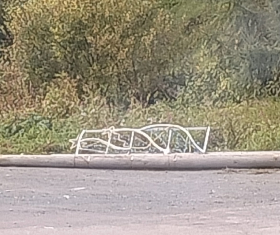 Жителей поселка Кааламо призвали не забирать домой упавшие фонари