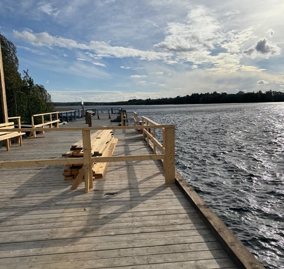 Новый грузопассажирский причал построили в карельской деревне