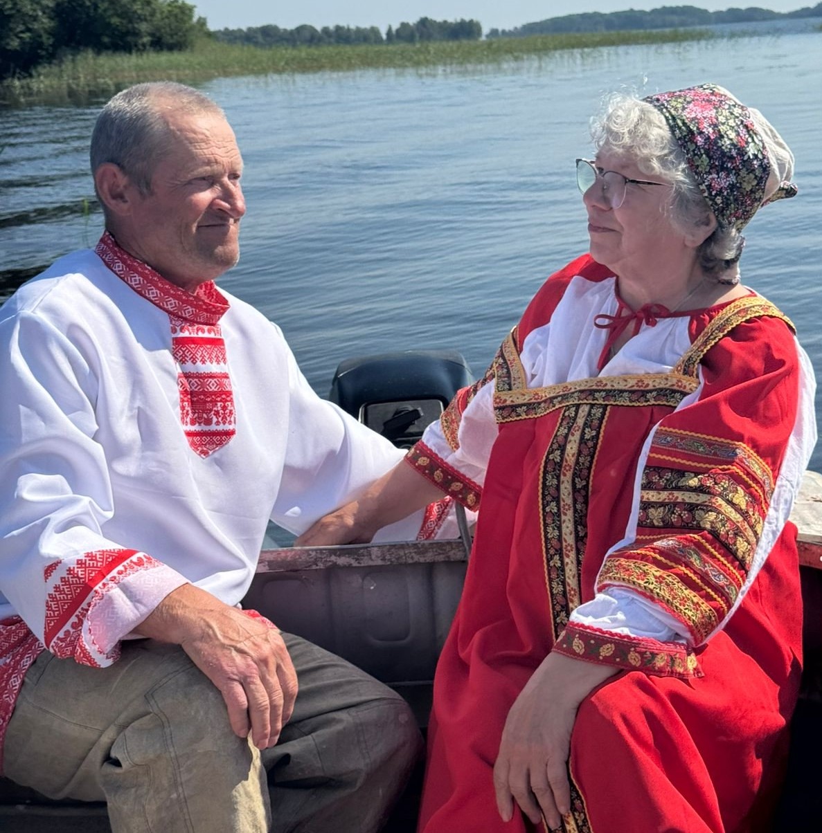 Семья Бурковых из Кижской волости отмечает золотую свадьбу