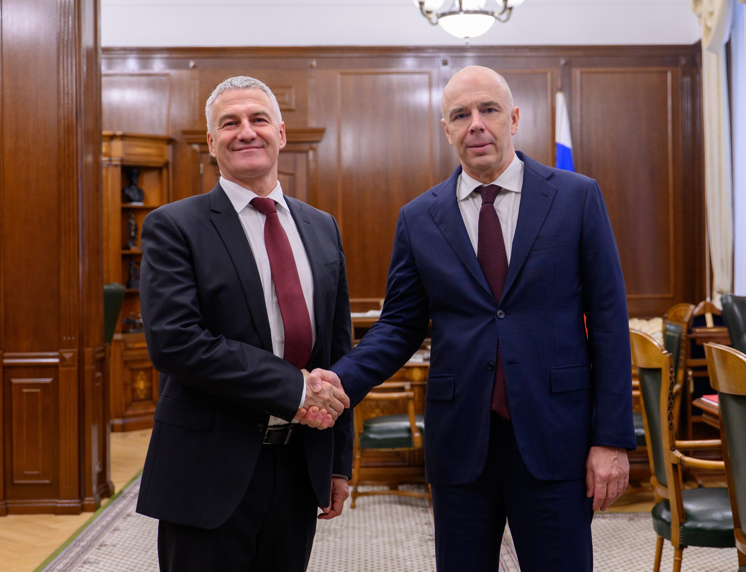 Министр финансов России Антон Силуанов встретился с Главой Карелии Артуром Парфенчиковым