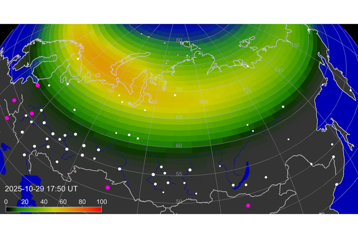 Жители Карелии и других северных регионов могут увидеть полярное сияние
