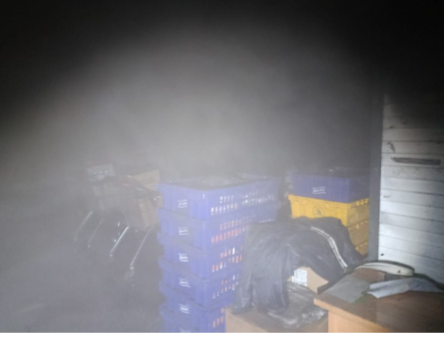 «Магнит» загорелся на первом этаже жилого дома в Медвежьегорске