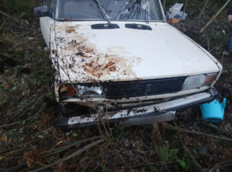 Автомобиль перевернулся на трассе Петрозаводск-Суоярви