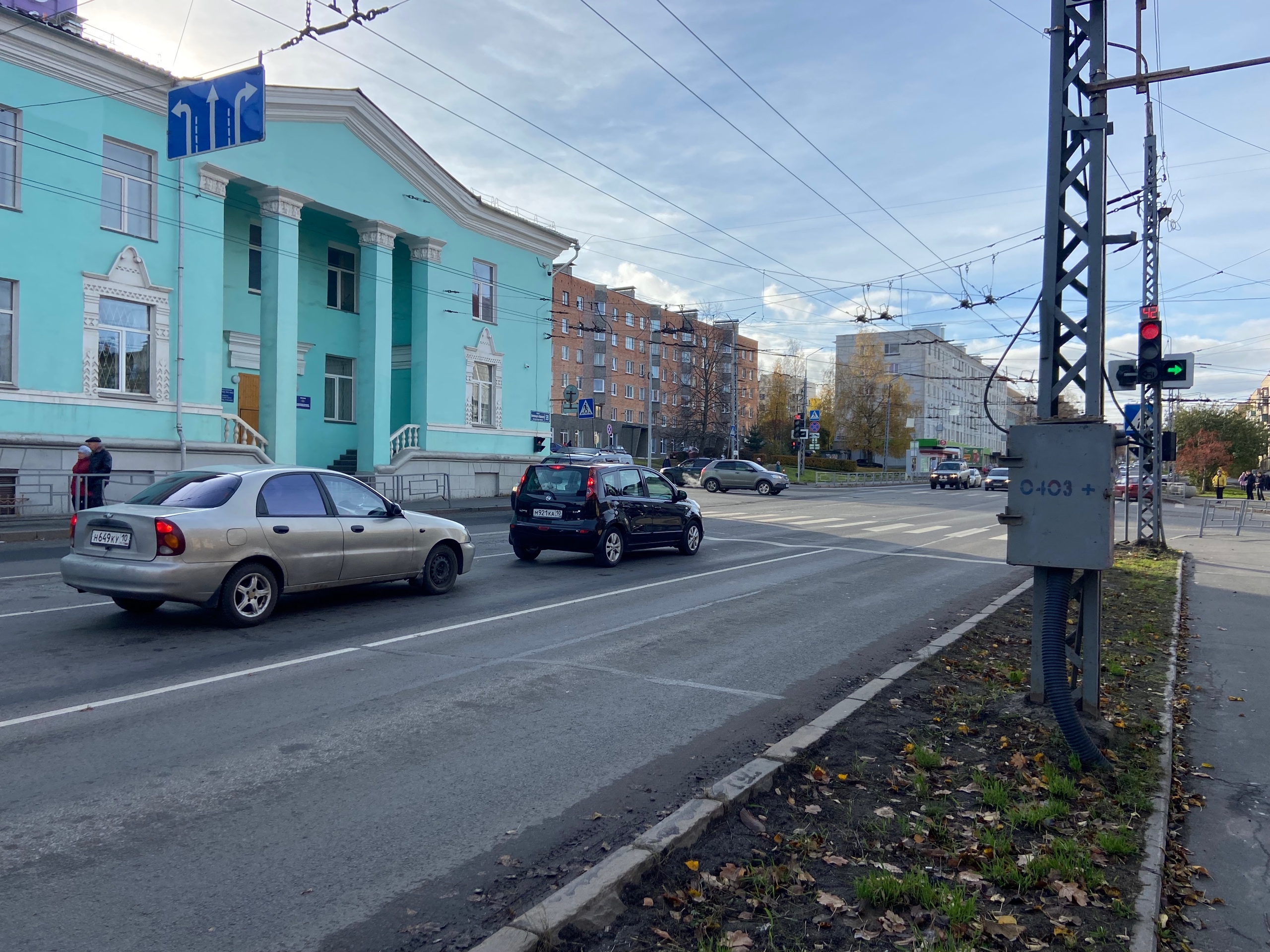 Изменилась схема движения на проспекте Александра Невского в Петрозаводске