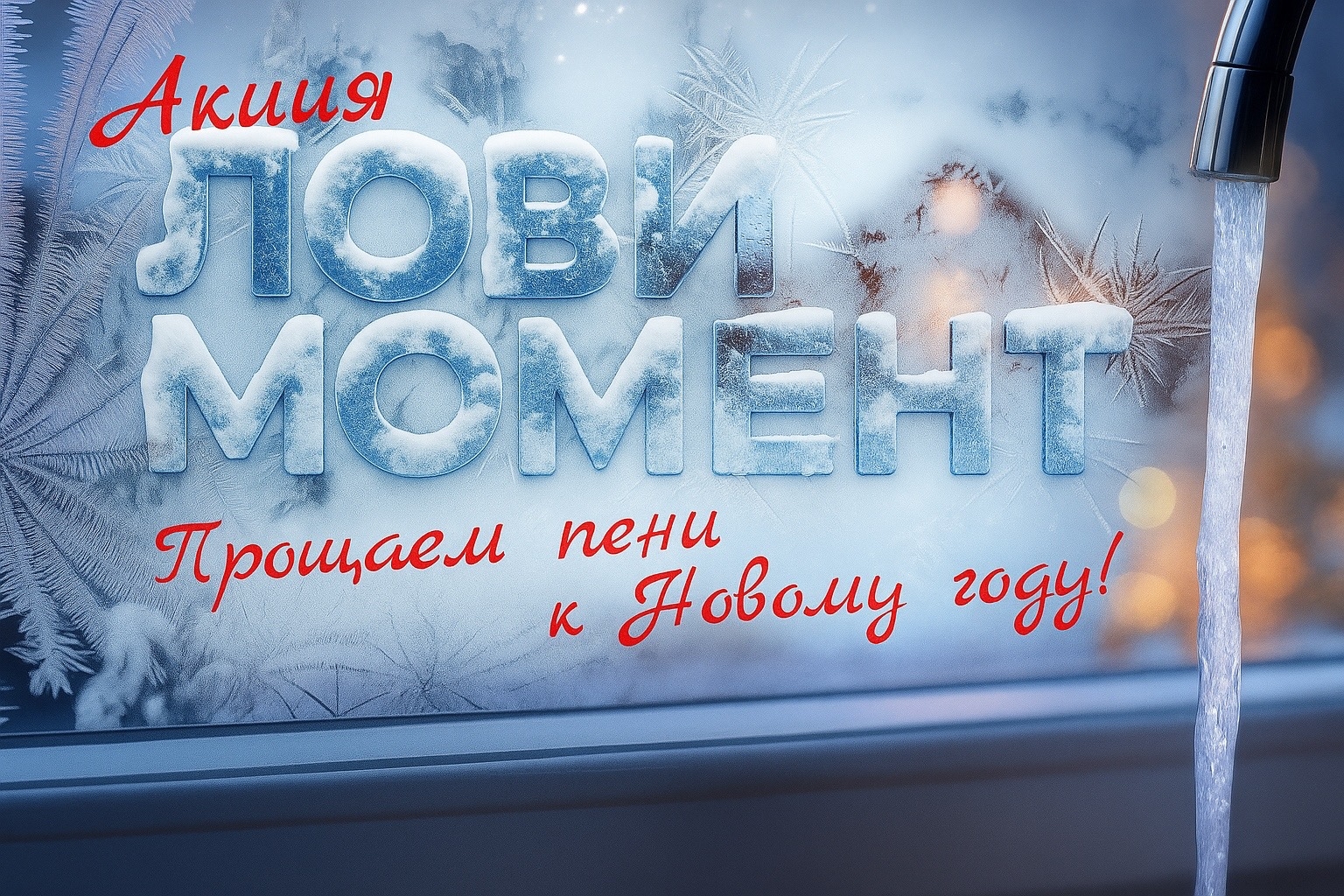 Лови момент: «Водоканал» списывает пени за воду Лови момент: «Водоканал» списывает пени за воду
