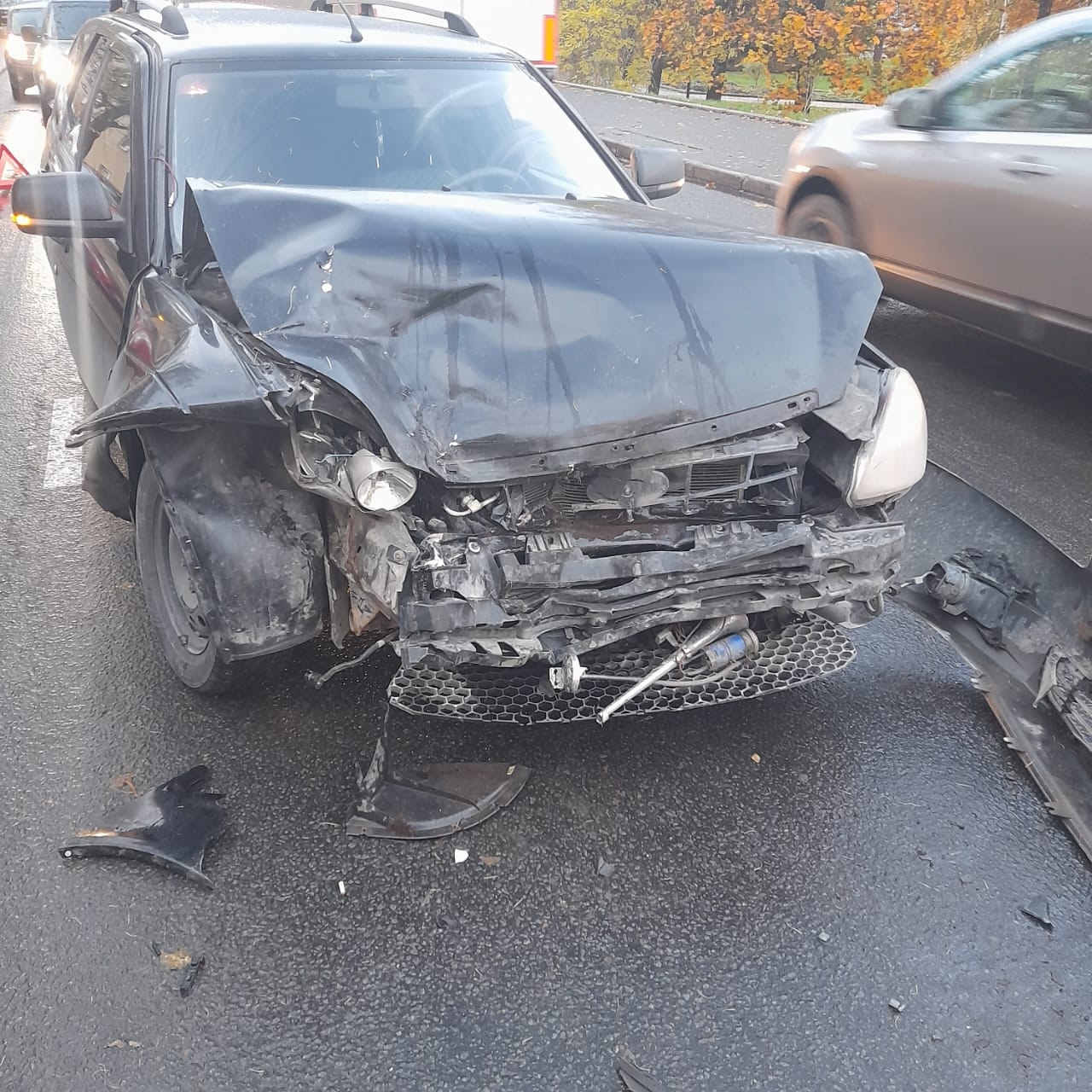 Водитель получил травмы в массовом ДТП в Петрозаводске