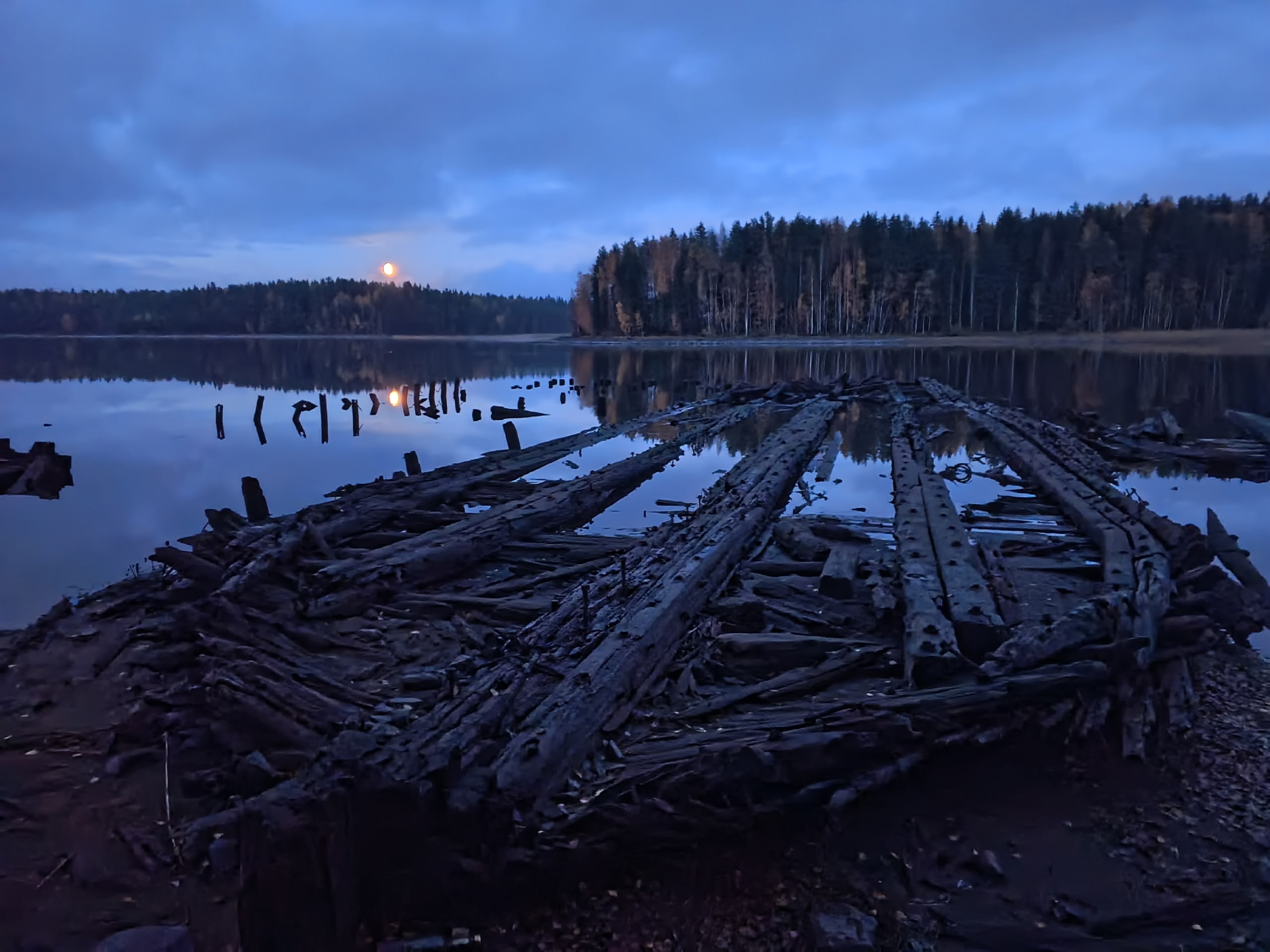 Озеро Янисъярви обмелело в Карелии