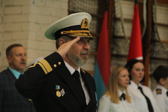 140 первокурсников Беломорско-Онежского филиала «ГУМРФ им.адмирала С.О. Макарова» посвятили в курсанты и юнармейцы