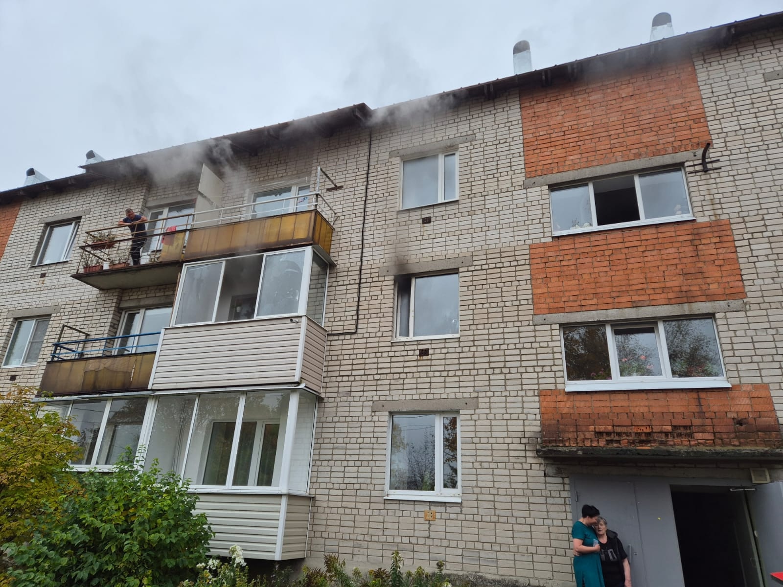 Кухня пострадала в утреннем пожаре в одном из поселков Приладожья