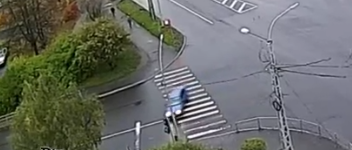 Утренний дрифт произошел с автомобилем в расширенном центре Петозаводска