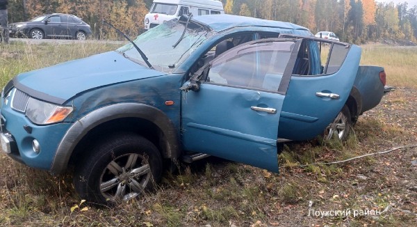 Два пенсионера пострадали в перевернувшейся иномарке на трассе в Карелии