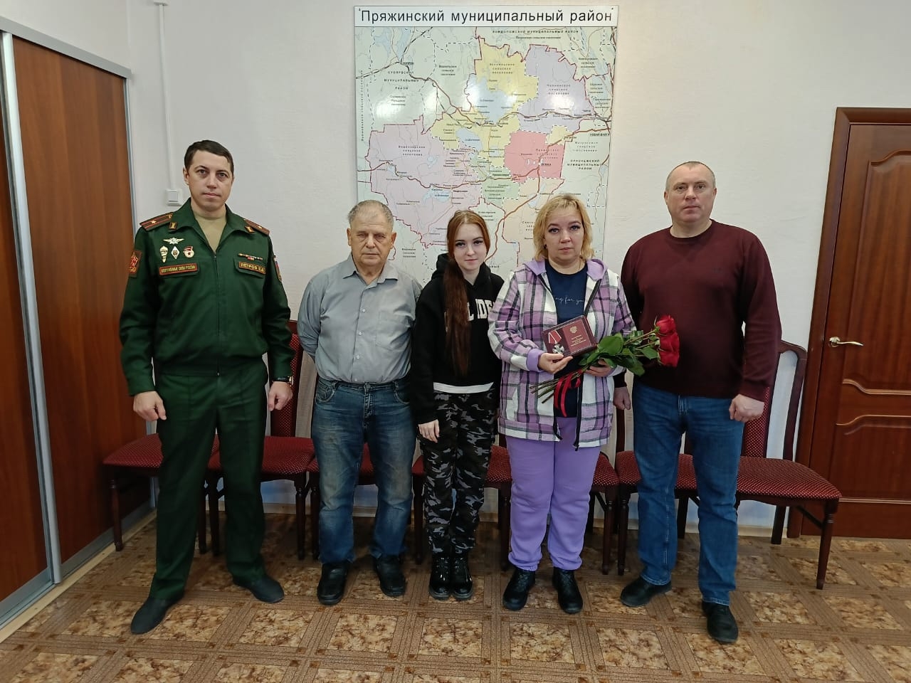 В Пряжинском районе вручили Орден Мужества семье погибшего военнослужащего