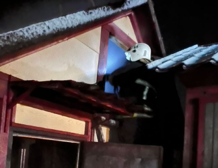 В Святозере горела баня