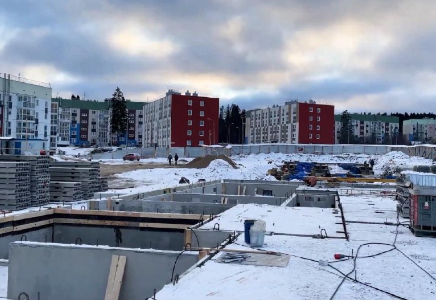 В столице Карелии возводят девятиэтажку для переселенцев