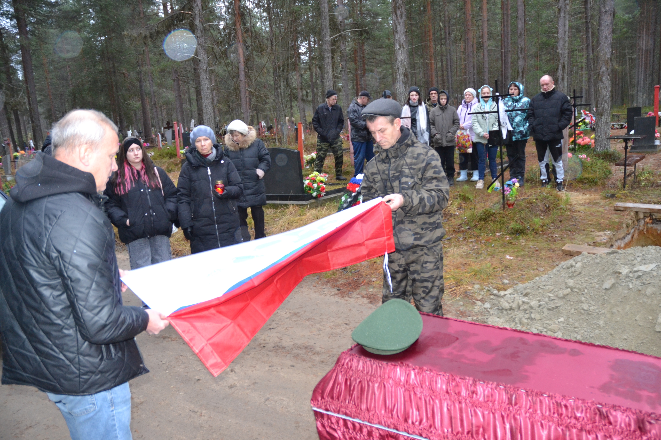 В Калевале простились с погибшим на спецоперации земляком