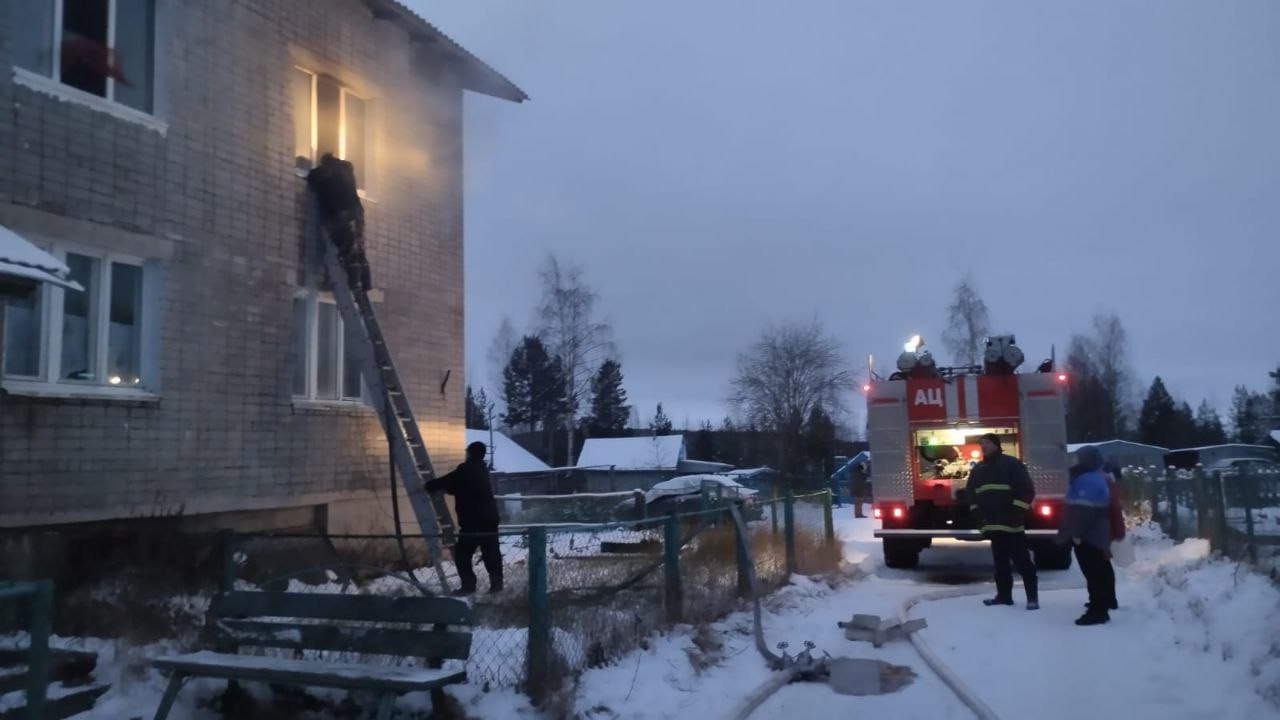 Семь раз огнеборцы Кемского района тушили пожар в одной и той же квартире