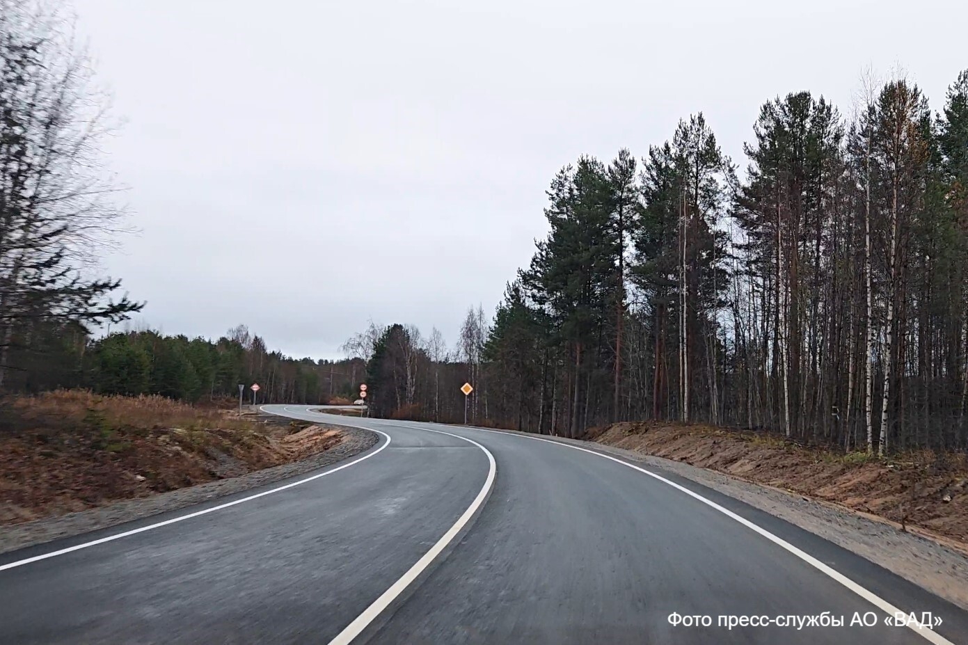 Ремонт первых 35 километров дороги из Войницы в Костомукшу завершили раньше срока