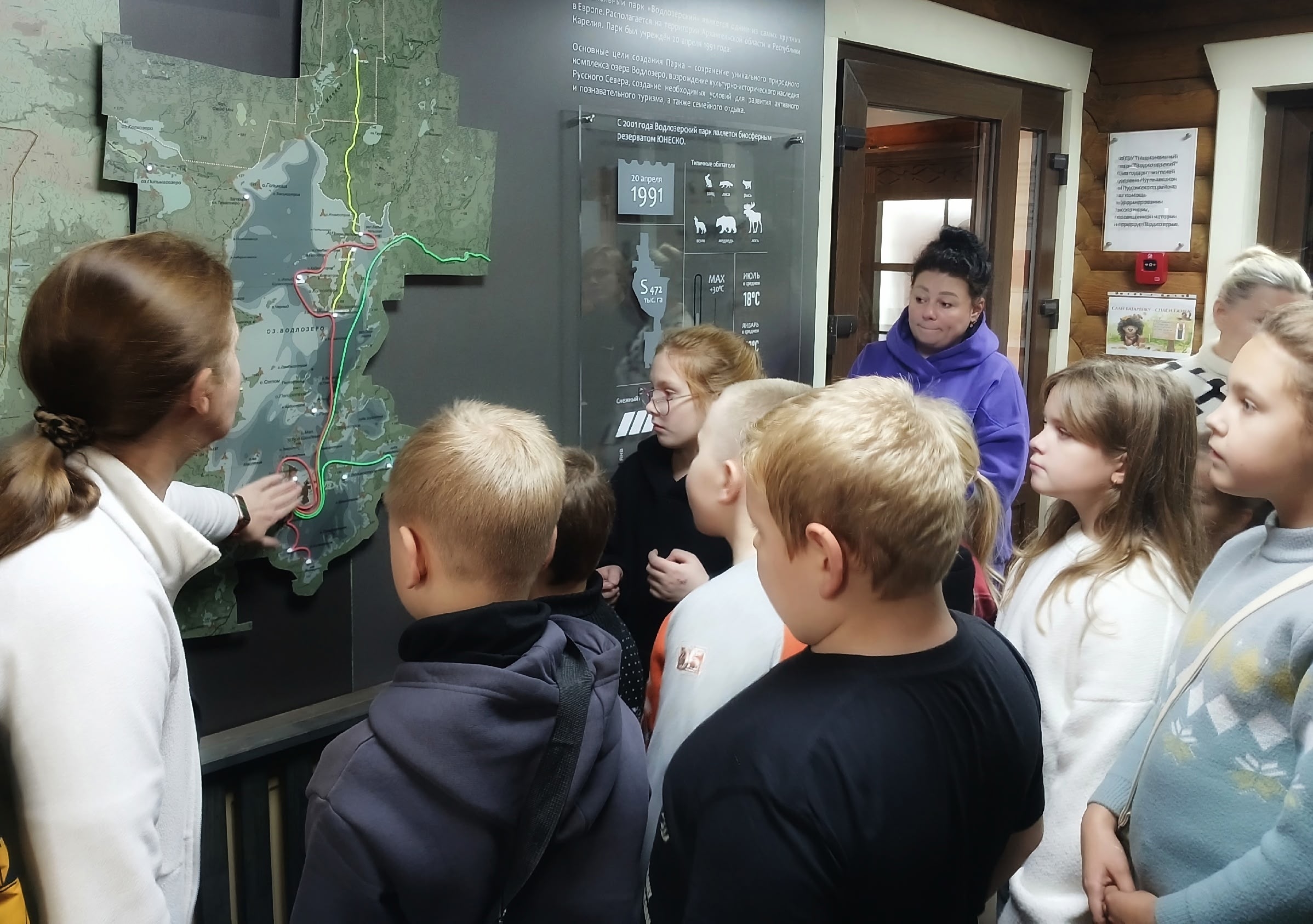 Тайны Водлозерского парка раскрыли ученикам из Пудожа