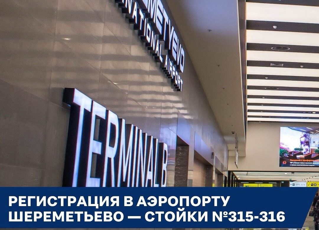 Пассажиров предупредили о том, где в Шереметьево будут делать регистрацию