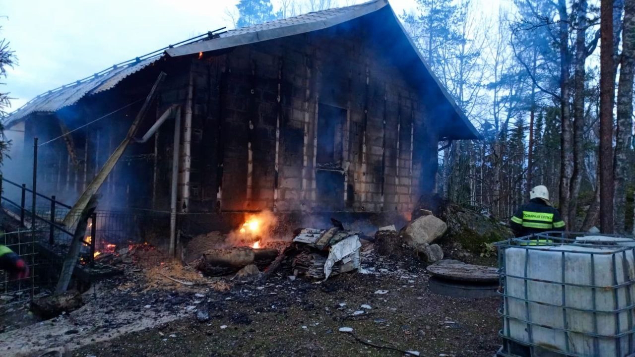 Еще один дом сгорел дотла в Лахденпохском районе
