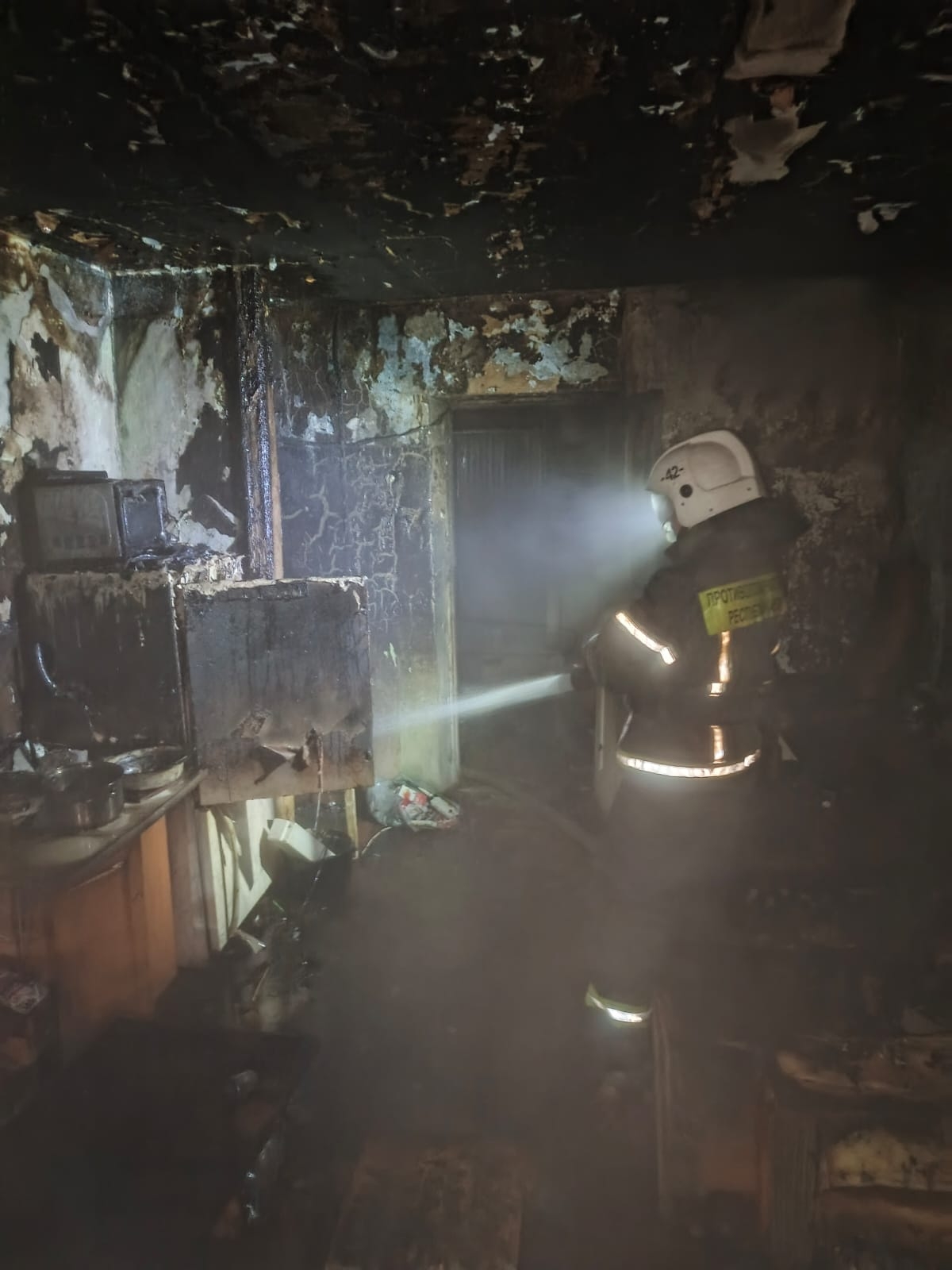 Из полыхающей квартиры в Суоярви спасли кота