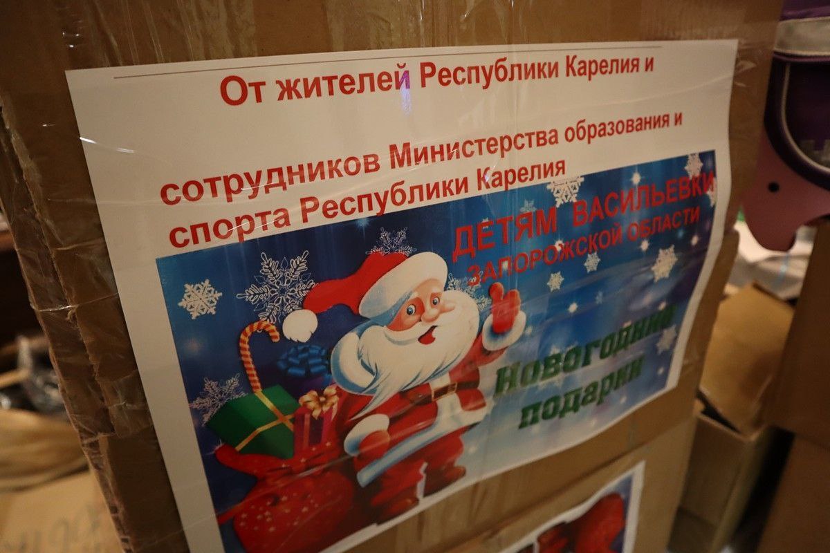 Более 3 тысяч новогодних подарков Карелия отправила детям из Васильевки