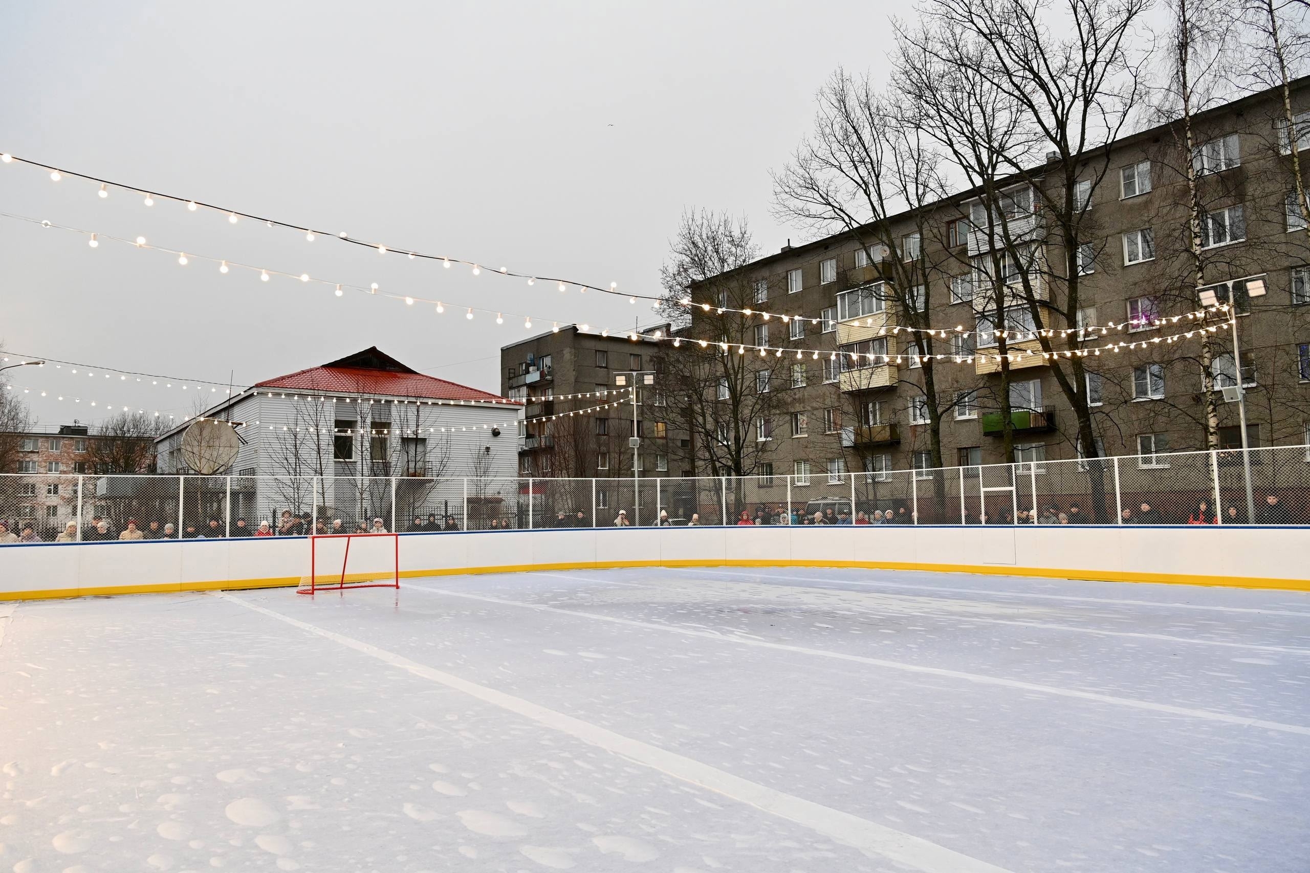 Звезда мирового хоккея приехал на открытие ледовой площадки в Питкяранте