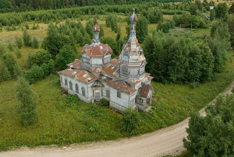 Пустующий храм в Карелии, построенный в 1910 году, сохраняет свой облик благодаря консервации